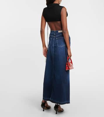 High-Rise-Jeansrock in Blau - AG Jeans | Mytheresa 