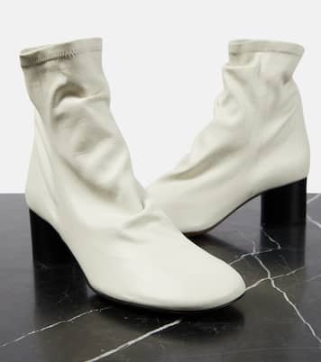 isabel marant luido leather ankle boots