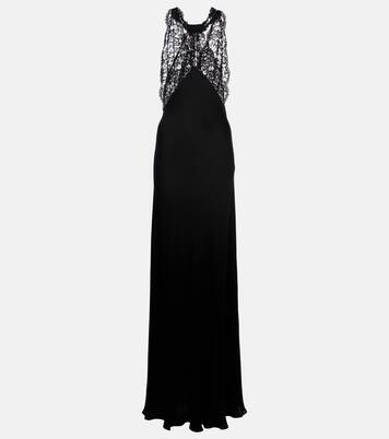 Cirrus Silk Charmeuse Belted Gown