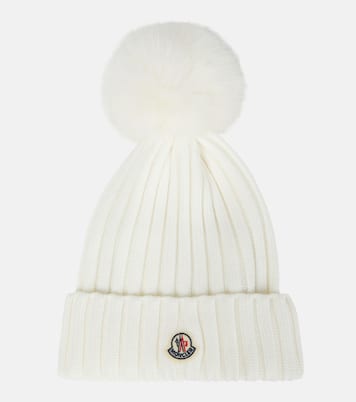 Ribbed-knit wool beanie | Moncler