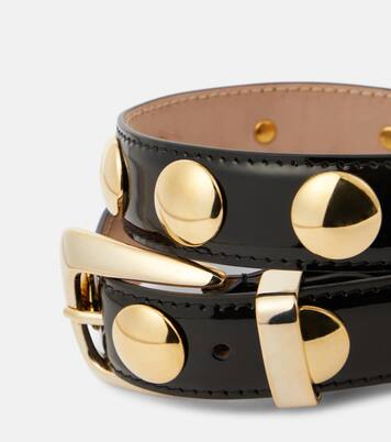 Verzierter Gürtel Benny aus Lackleder in Schwarz - Khaite | Mytheresa 