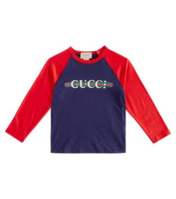Baby Bedrucktes T-Shirt aus Baumwolle in Multicolor - Gucci Kids 