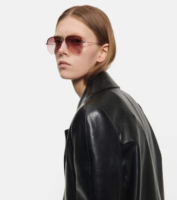 Aviator-Sonnenbrille Classic 11 M in Silber - Saint Laurent 