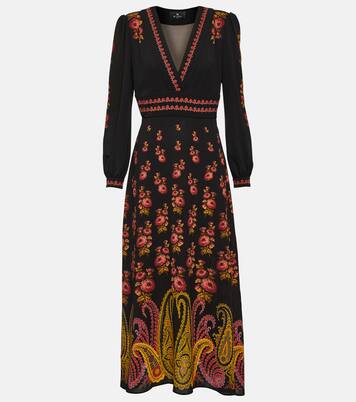 Midikleid in Schwarz - Etro | Mytheresa