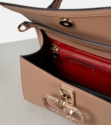 Verzierte Tote VSling Small aus Leder in Pink - Valentino Garavani 