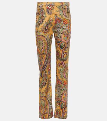 Gerade Hose aus Baumwoll-Twill in Multicolor - Etro | Mytheresa
