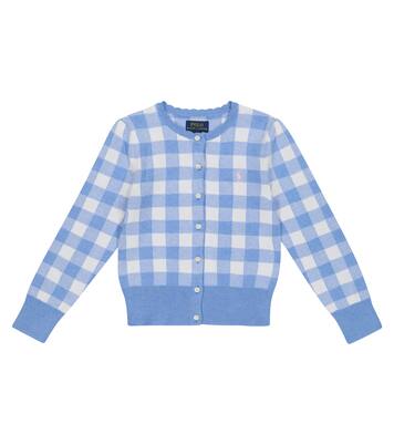 Gingham cotton cardigan | Polo Ralph Lauren Kids