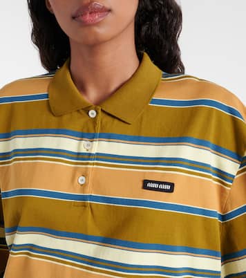 Polopullover aus Baumwoll-Jersey in Braun - Miu Miu | Mytheresa 