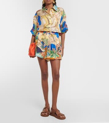 Bedruckte Shorts Alight aus Seide in Multicolor - Zimmermann 