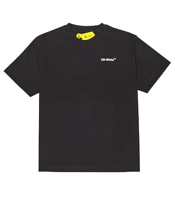 Logo cotton T-shirt | Off-White Kids