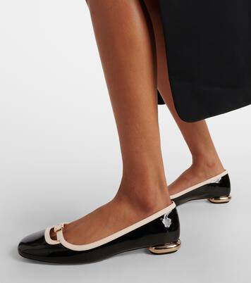 VIV' PODIUM BOOTIES IN GREY GLOSSY LAMBSKIN