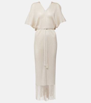 Cover-up Macao aus Lamé in Silber - Max Mara | Mytheresa