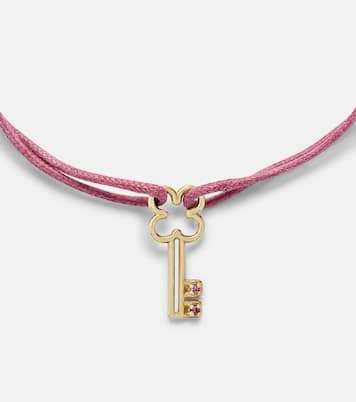 Armband Llavecita aus 9kt Gelbgold mit Saphiren in Multicolor 