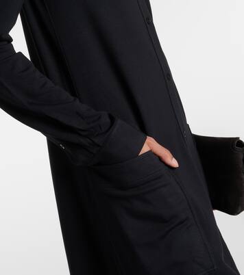 Hemdblusenkleid aus Jersey in Schwarz - Toteme | Mytheresa