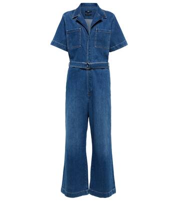 Irene belted jumpsuit in blue - 7 For All Mankind | Mytheresa