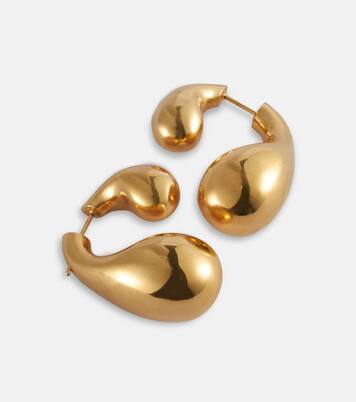 Drop 18kt gold-plated earrings | Bottega Veneta