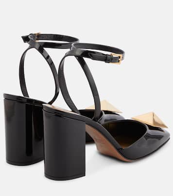 Pumps One Stud 90 aus Lackleder in Schwarz - Valentino Garavani 