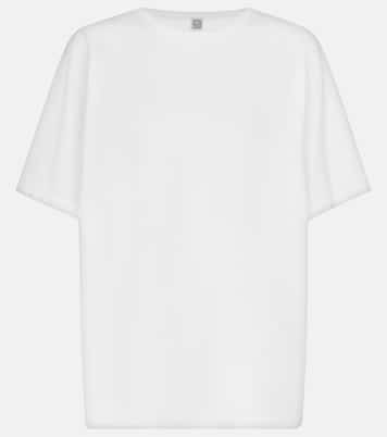 T-Shirt aus Baumwoll-Jersey in Weiß - Toteme | Mytheresa