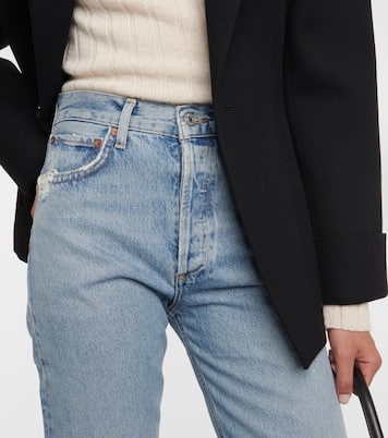 High-Rise Straight Jeans 90 