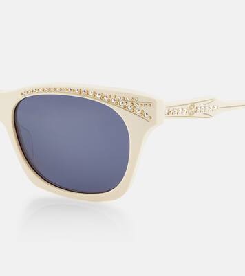 Embellished rectangular sunglasses | Gucci