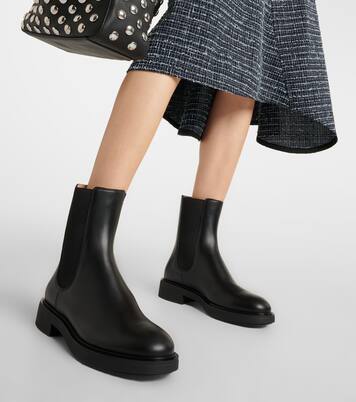 gianvito rossi chester leather chelsea boots