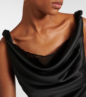 Top aus Satin in Schwarz - Xu Zhi | Mytheresa