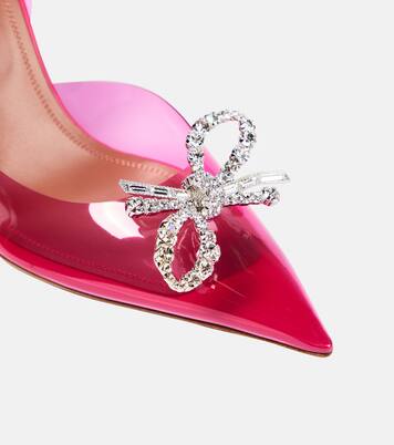 Verzierte Slingback-Pumps Rosie in Pink - Amina Muaddi | Mytheresa 