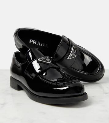 Loafers aus Lackleder in Schwarz - Prada | Mytheresa