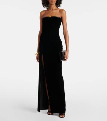 Bustier Vintage En Cuir Velours Noir PAP KIK Années 80 - Taille 2 - Occasion Bon état