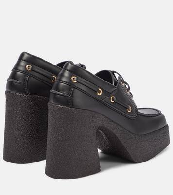 Skyla faux leather loafer pumps in black Stella Mc Cartney Mytheresa