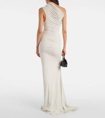 Entire Studios Pillar Ruched Gown Ruby