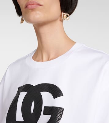 Cropped-Top aus Baumwoll-Jersey in Weiß - Dolce Gabbana | Mytheresa