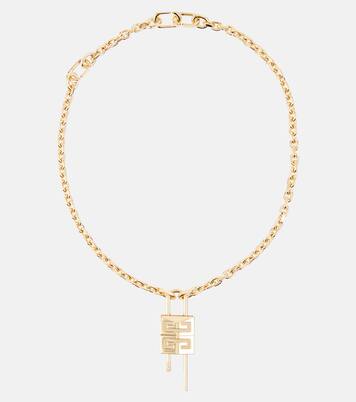 Halskette 4G Padlock in Gold - Givenchy | Mytheresa 
