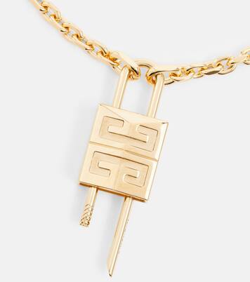 Halskette 4G Padlock in Gold - Givenchy | Mytheresa