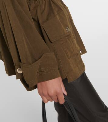 Adventurous Movement cotton-blend parka in green - Dorothee 