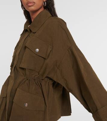 Adventurous Movement cotton-blend parka in green - Dorothee 