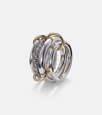 Bague 3 Anneaux Empilables – Style Spinelli Kilcollin, Acier Inoxydable, Taille 58