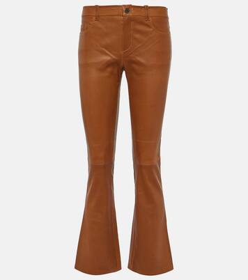 Dean 22 leather flared pants | Stouls