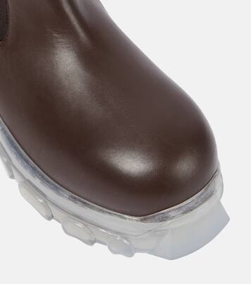 Ankle Boots aus Leder in Braun - Rick Owens | Mytheresa 