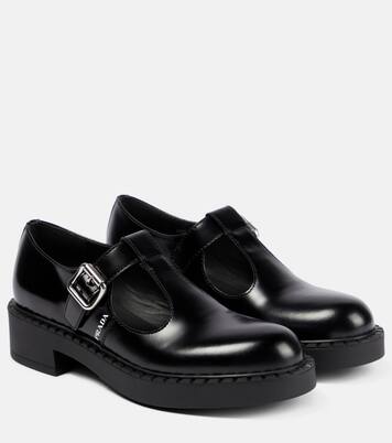 Loafers aus Leder in Schwarz - Prada | Mytheresa