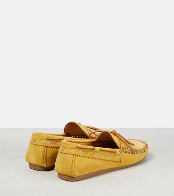 Size 37 Cloth Moccasins Yellow and Blue ZigZag main image 1