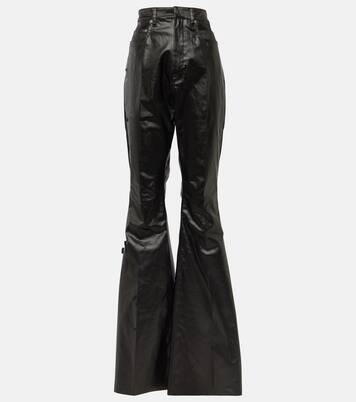 High-Rise Bootcut Jeans Bolan in Schwarz - Rick Owens | Mytheresa