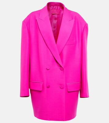 Blazer en crepé de lana y seda | Valentino