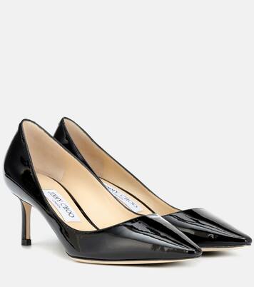 Romy 60 Patent Leather Pumps in Black - Jimmy Choo | Mytheresa