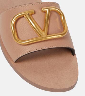 VLogo leather slides | Valentino Garavani