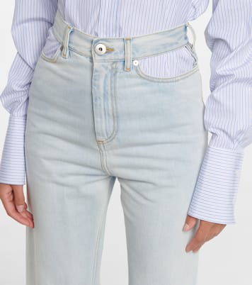 Cutout high-rise wide-leg jeans | Maison Margiela