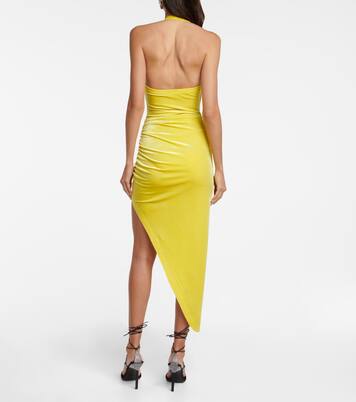 Vestido midi Cayla de terciopelo | Norma Kamali