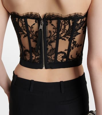 Bustier de encaje | Alexander McQueen