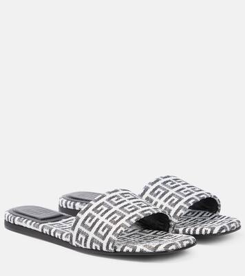 4 G Jacquard Flat Sandals in Multicoloured - Givenchy | Mytheresa