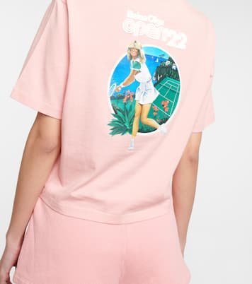 T-shirt de tennis Brooke imprimé en coton | Reina Olga